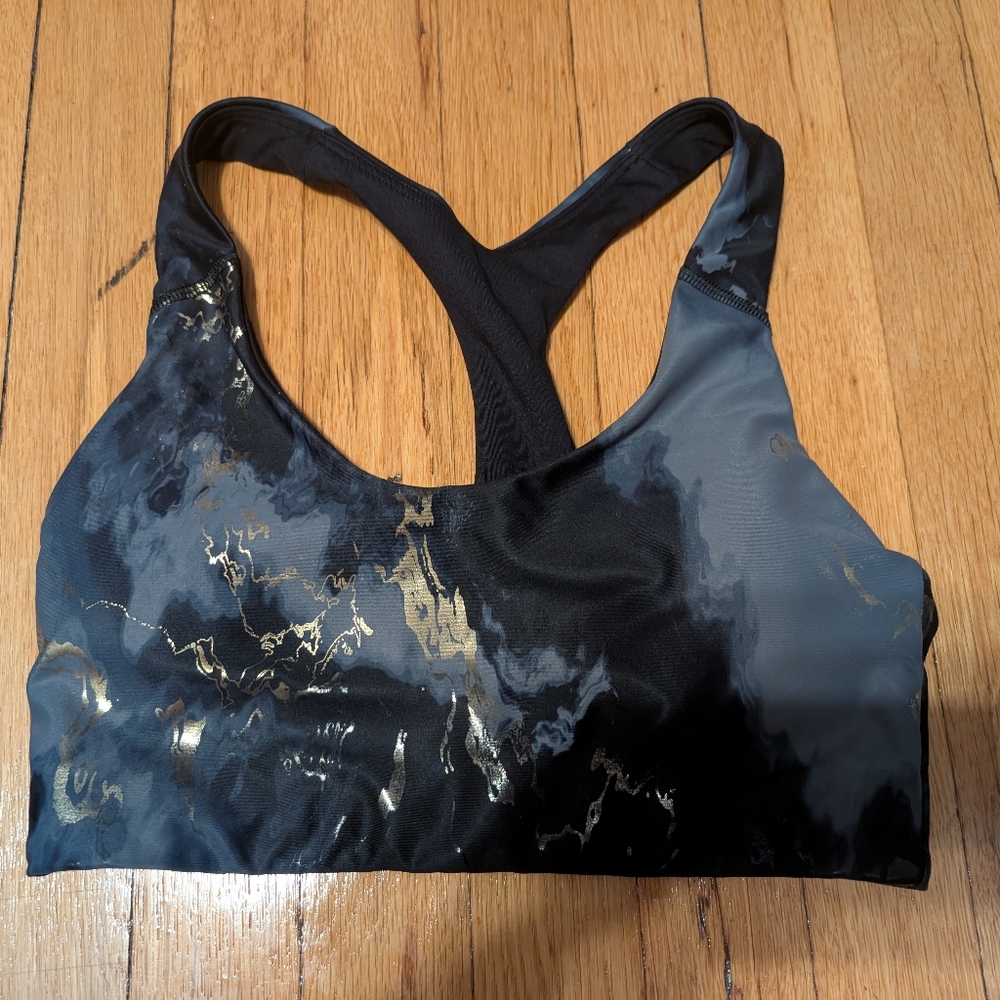 Old Navy Foil Print Power Soft Medium Support Bra